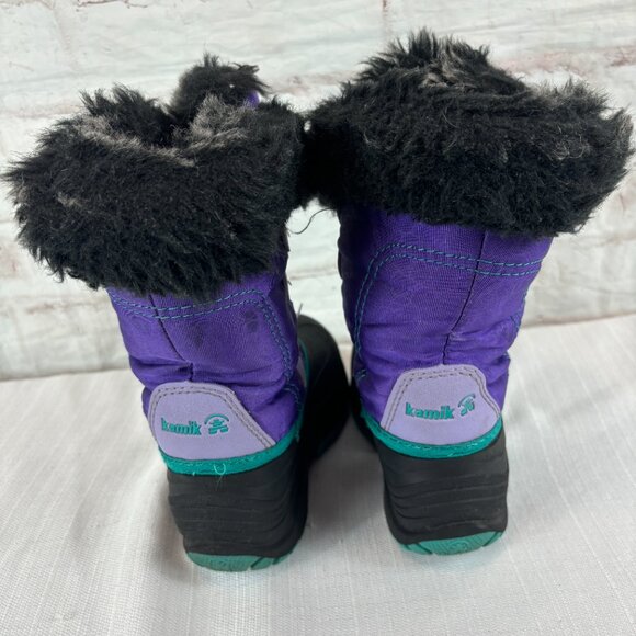 Kamik Girls Toddler 9 Purple Waterproof Winter Snow Gypsy Boots - Picture 5 of 7
